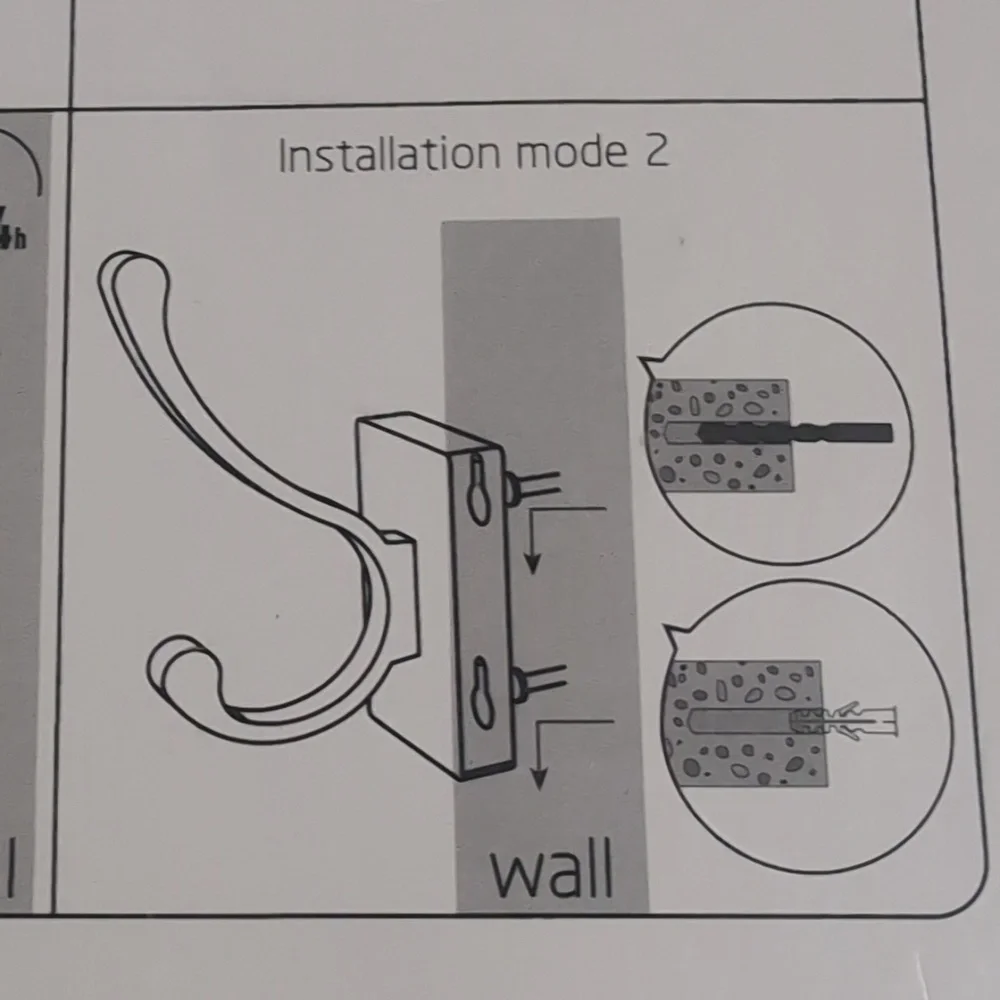 Wall Hooks On Individual Hangers Nwt